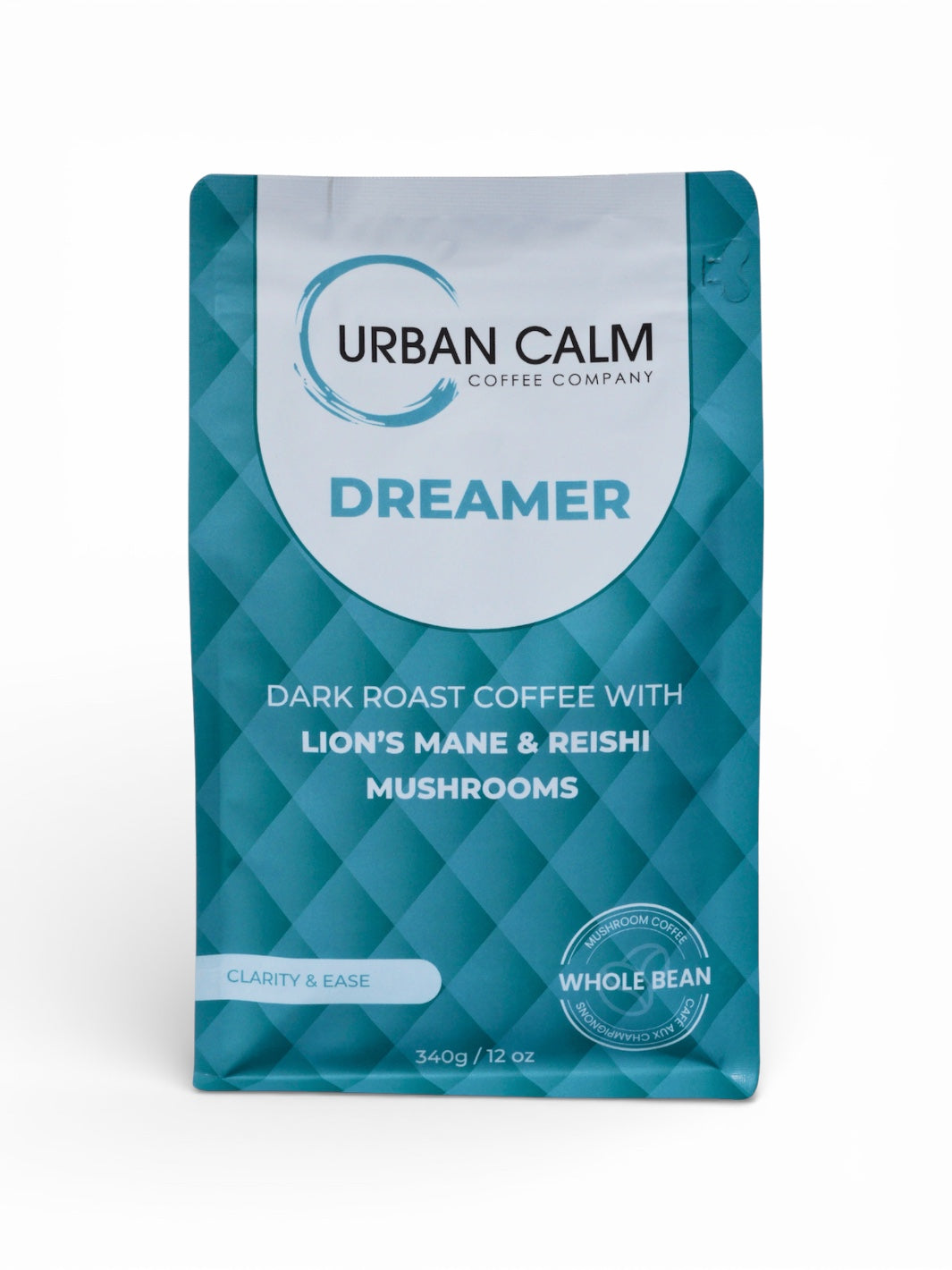 Organic Lion's Mane & Reishi Mushroom Coffee - Dark Roast (Ground