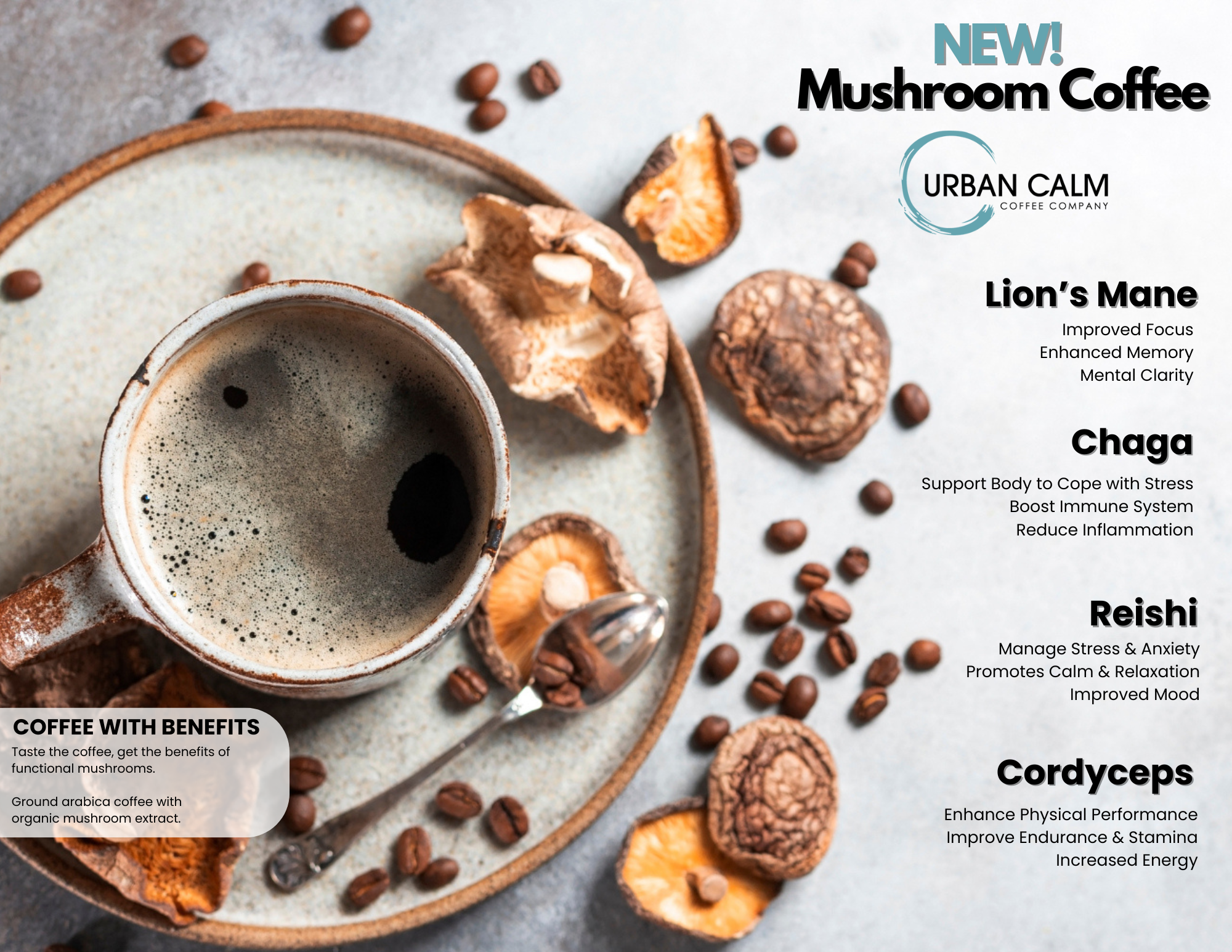 Does Mushroom Coffee Taste Like Mushrooms? - Urban Calm Coffee