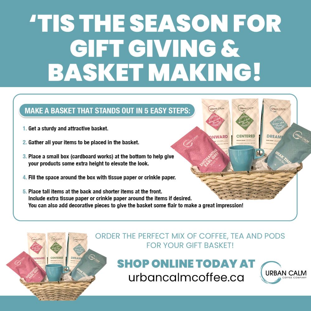 'Tis the Season For Gift Giving & Basket Making! - Urban Calm Coffee