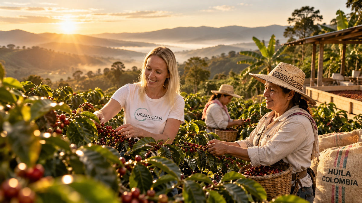 Coffee producers and agricultural work in Timana Huila Colombia