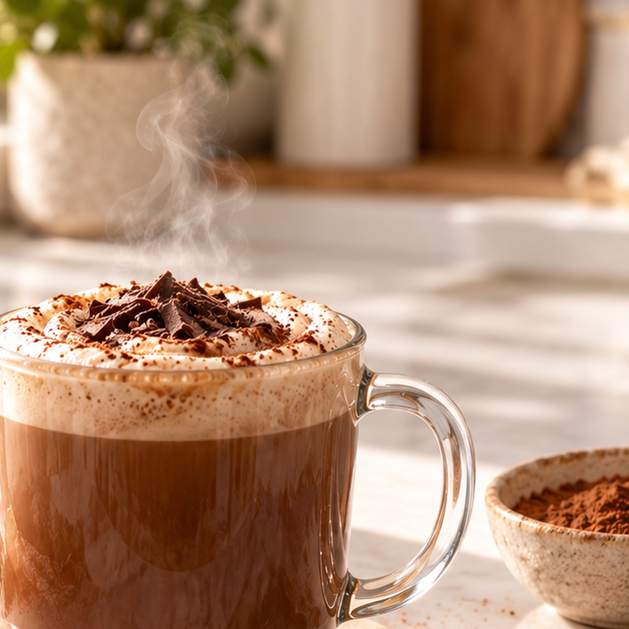 Dark roast mushroom coffee mocha