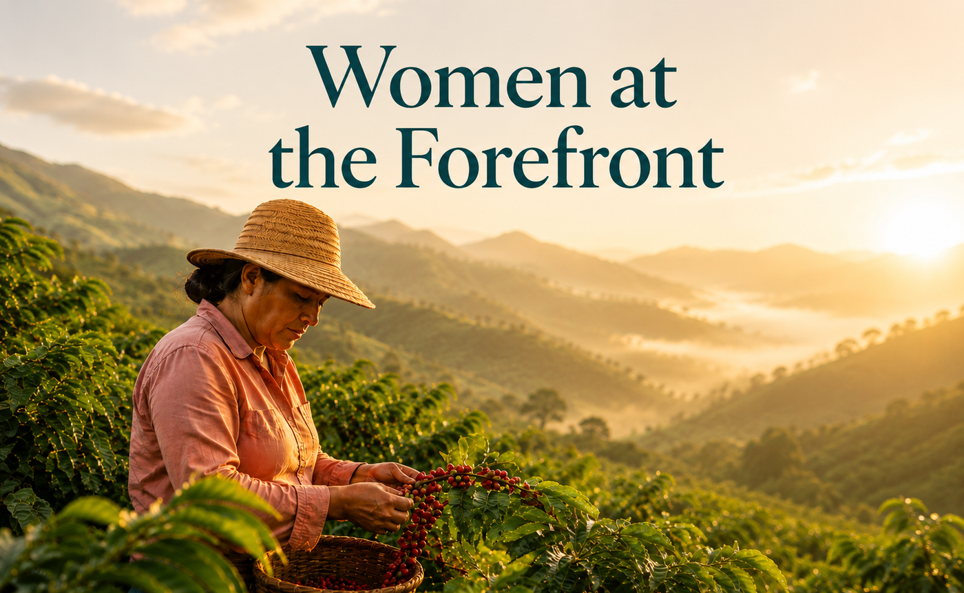 Women-led coffee farming in the Colombian highlands behind Urban Calm Coffee