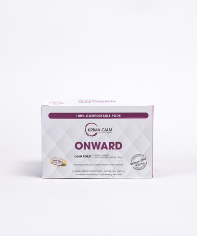 ONWARD (LIGHT ROAST)- COMPOSTABLE SINGLE SERVE COFFEE PODS