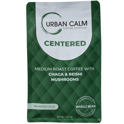 Centered Medium Roast Mushroom Coffee | Chaga & Reishi | Urban Calm Coffee