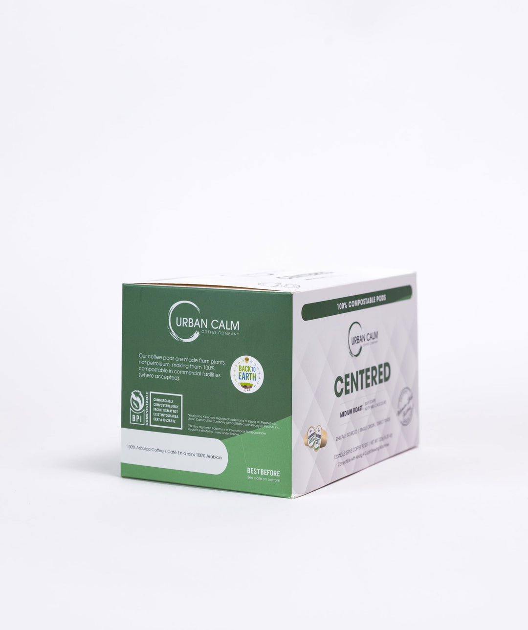 CENTERED MEDIUM ROAST COFFEE - COMPOSTABLE SINGLE SERVE COFFEE PODS - urbancalmcoffee.ca