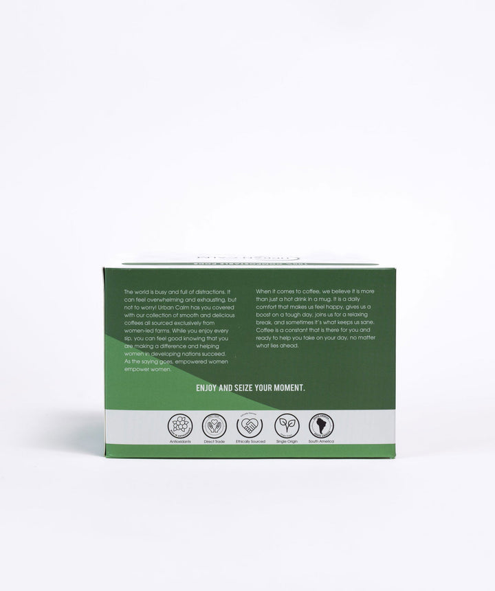 CENTERED MEDIUM ROAST COFFEE - COMPOSTABLE SINGLE SERVE COFFEE PODS - urbancalmcoffee.ca