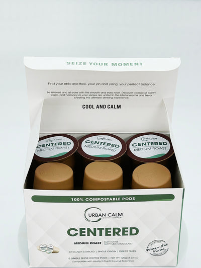 CENTERED (MEDIUM ROAST)  - COMPOSTABLE SINGLE SERVE COFFEE PODS