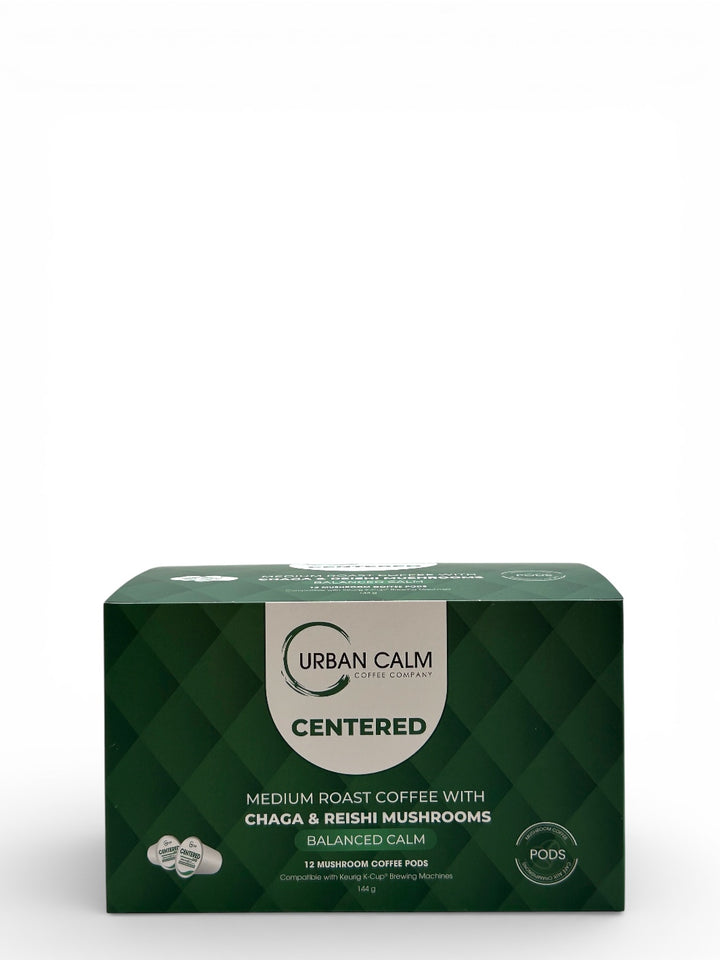 Organic Reishi & Chaga Mushroom Coffee K-Cups | Medium Roast Blend for Balanced Calm & Immune Support