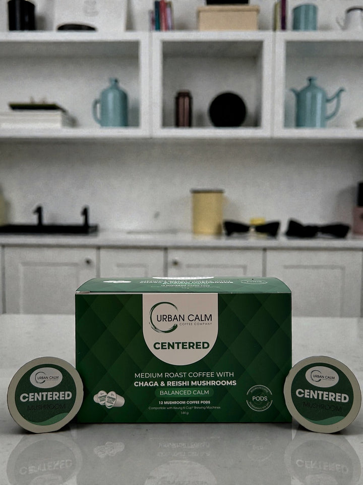 Organic Reishi & Chaga Mushroom Coffee K-Cups | Medium Roast Blend for Balanced Calm & Immune Support