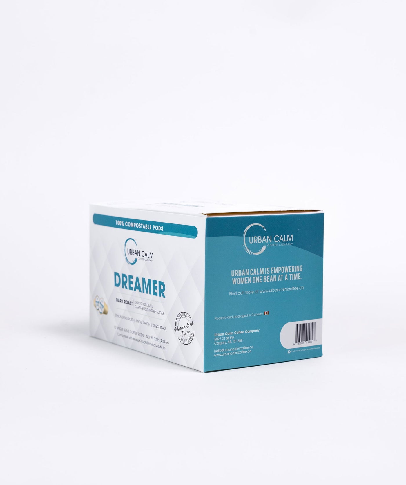 DREAMER DARK ROAST COFFEE - COMPOSTABLE SINGLE SERVE COFFEE PODS - urbancalmcoffee.ca