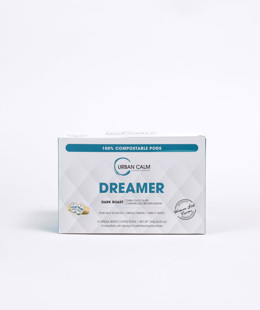 DREAMER DARK ROAST COFFEE - SINGLE SERVE COFFEE PODS (Wholesale) - urbancalmcoffee.ca