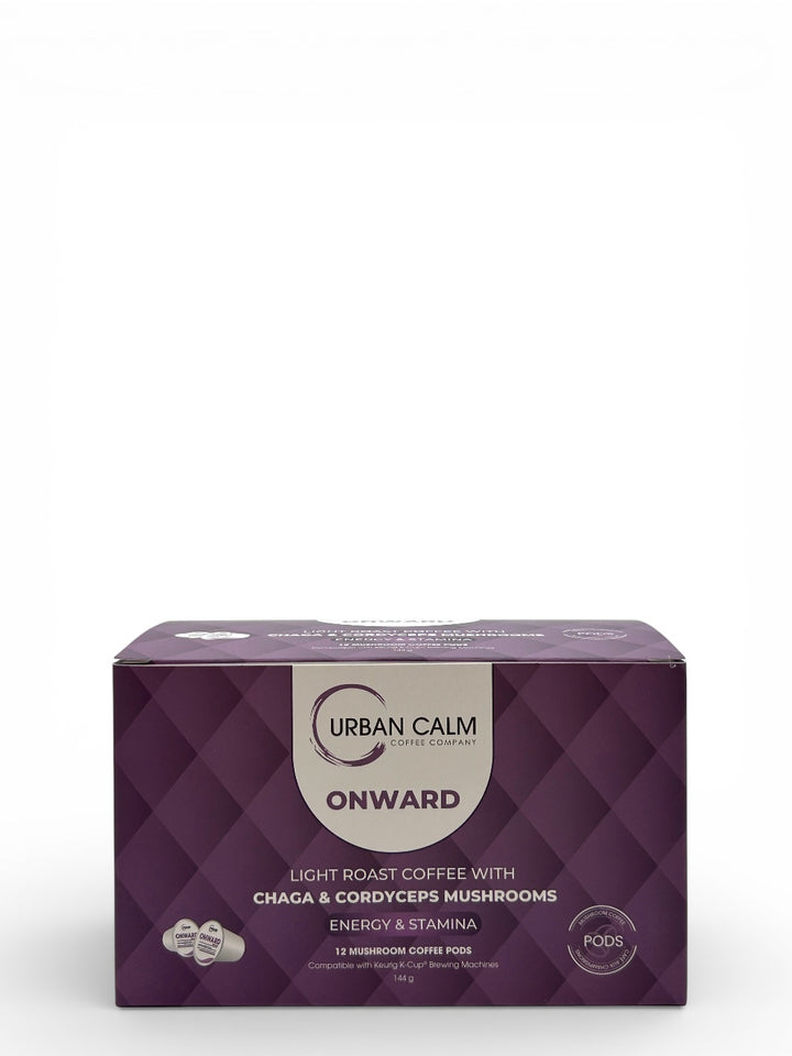 Organic Cordyceps & Chaga Mushroom Coffee K-Cups | Light Roast Blend for Enhanced Energy & Stamina