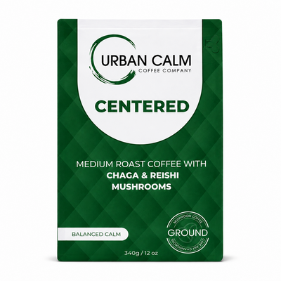 Centered Medium Roast Mushroom Coffee | Chaga & Reishi | Urban Calm Coffee