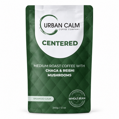 Centered Medium Roast Mushroom Coffee | Chaga & Reishi | Urban Calm Coffee