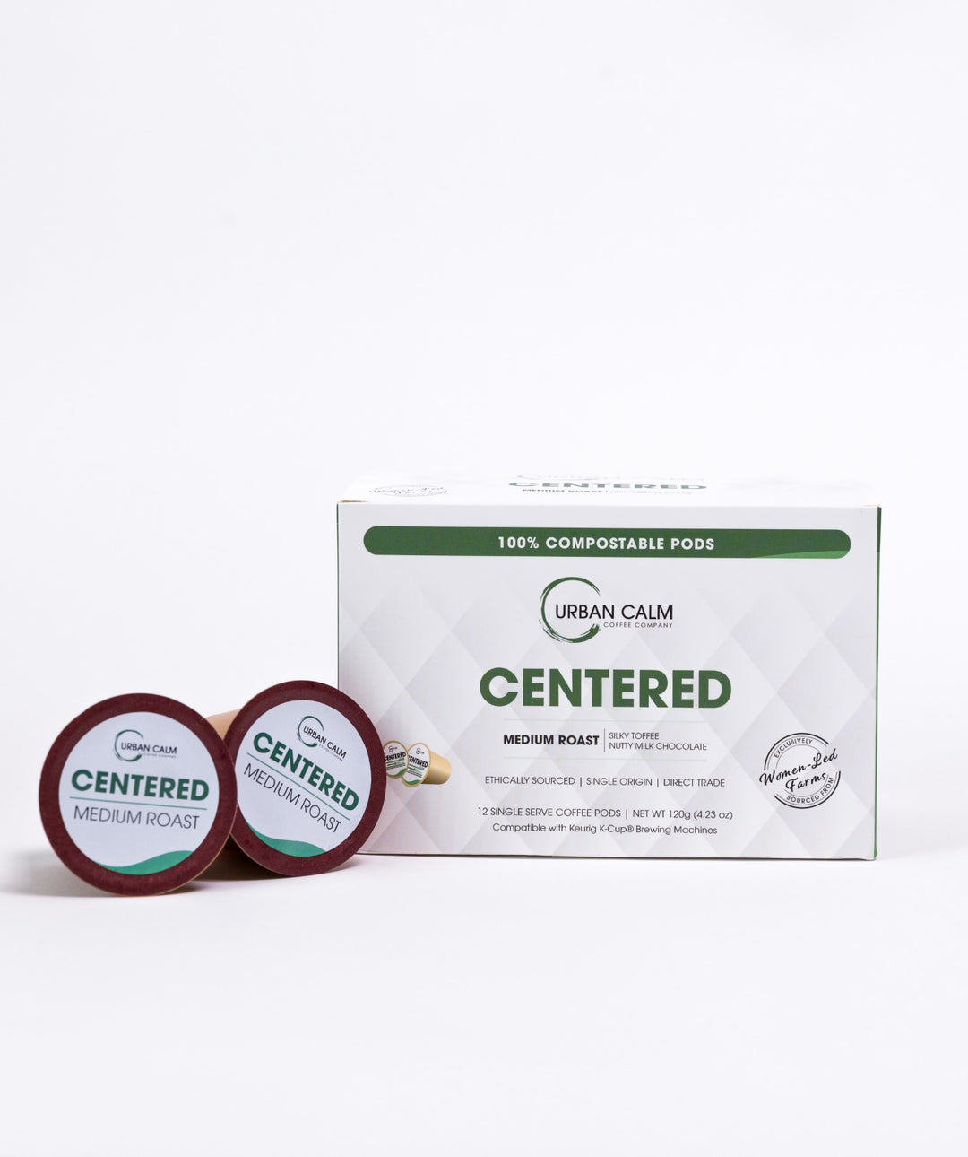 Centered Medium Roast regular coffee K-Cup pods