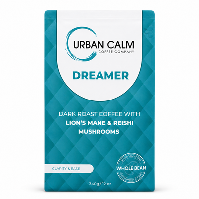 Dreamer Dark Roast Mushroom Coffee | Lion's Mane & Reishi | Urban Calm Coffee