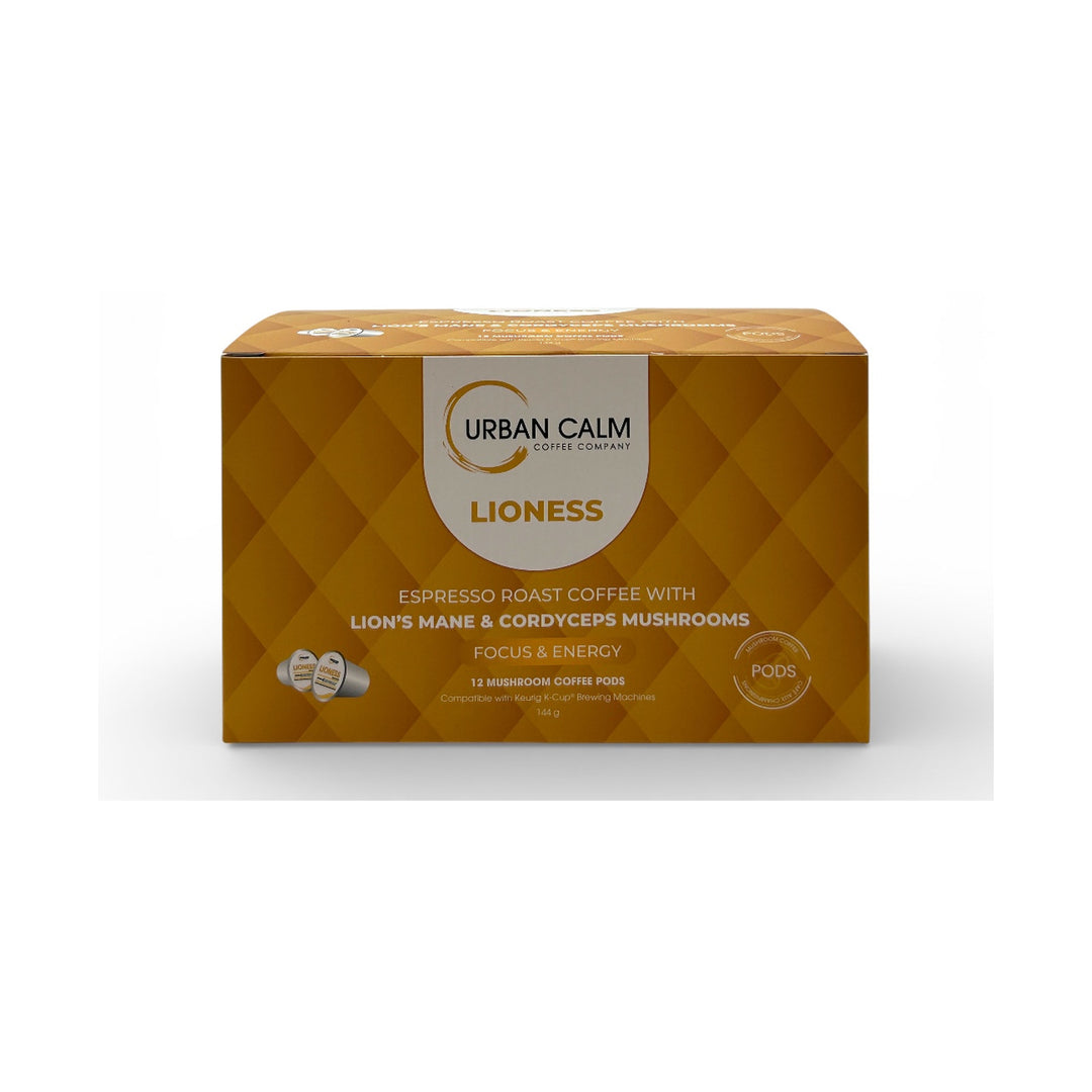 Lioness espresso mushroom coffee K-Cups