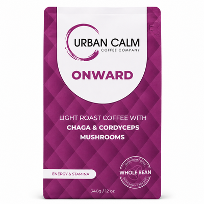 Onward Light Roast Mushroom Coffee | Chaga & Cordyceps | Urban Calm Coffee