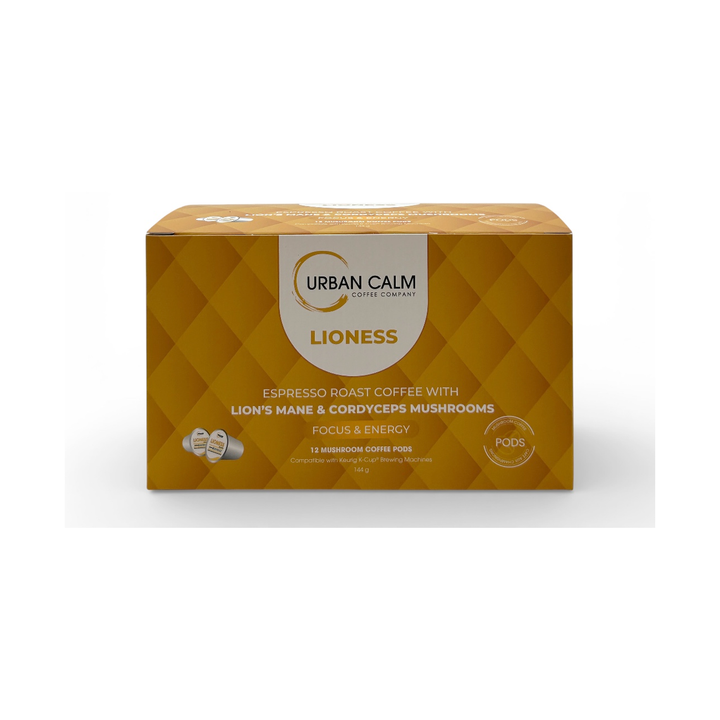Urban Calm Lioness Mushroom Coffee K-Cups, 12-count box