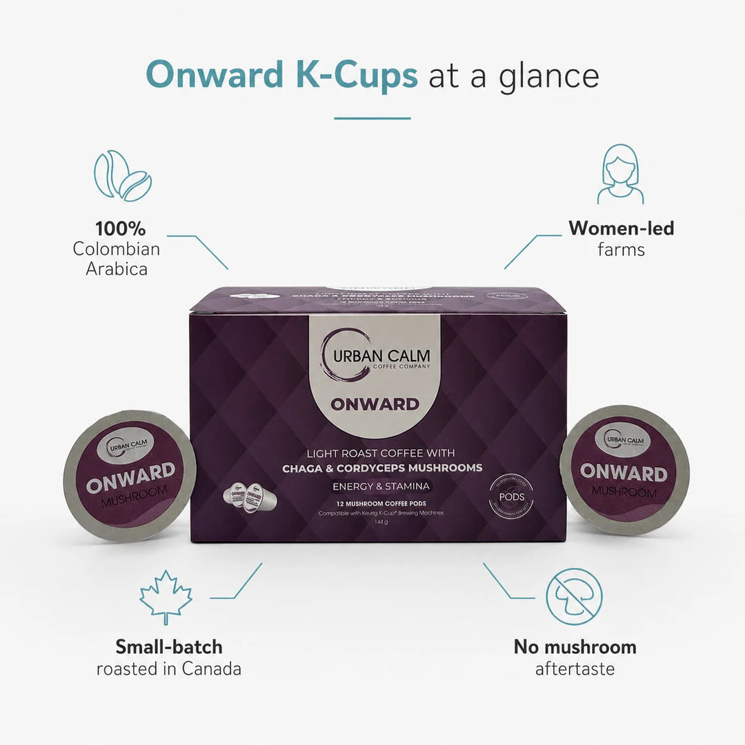 Onward K-Cups at a glance with Colombian coffee sourcing and women-led farms